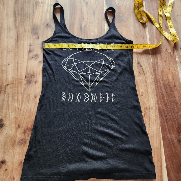 💥Sale💥 Divided black Diamond reflection Witchy Goth tank top,size S - Picture 6 of 9
